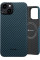 Чохол-накладка Pitaka MagEZ Case 4 Twill 1500D Black/Blue для iPhone 15 (KI1508)
