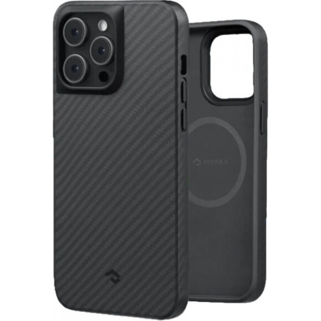 Чохол-накладка Pitaka MagEZ Case Pro 3 Twill Black/Grey для iPhone 14 Pro (KI1401PP)