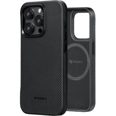 Чохол-накладка Pitaka MagEZ Case Pro 4 Twill 600D Black/Grey для iPhone 15 Pro Max (KI1501PMPA)