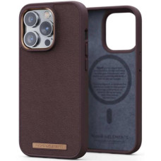 Чохол-накладка Njord Genuine Leather MagSafe Case Dark Brown for iPhone 14 Pro (NA43GL05U)