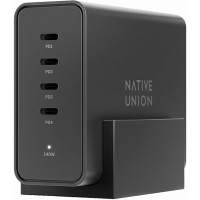 Мережевий зарядний пристрій Native Union Fast GaN Charger PD 140W Desktop USB-C 4-Port Black (FAST-PD140-BLK-EU)