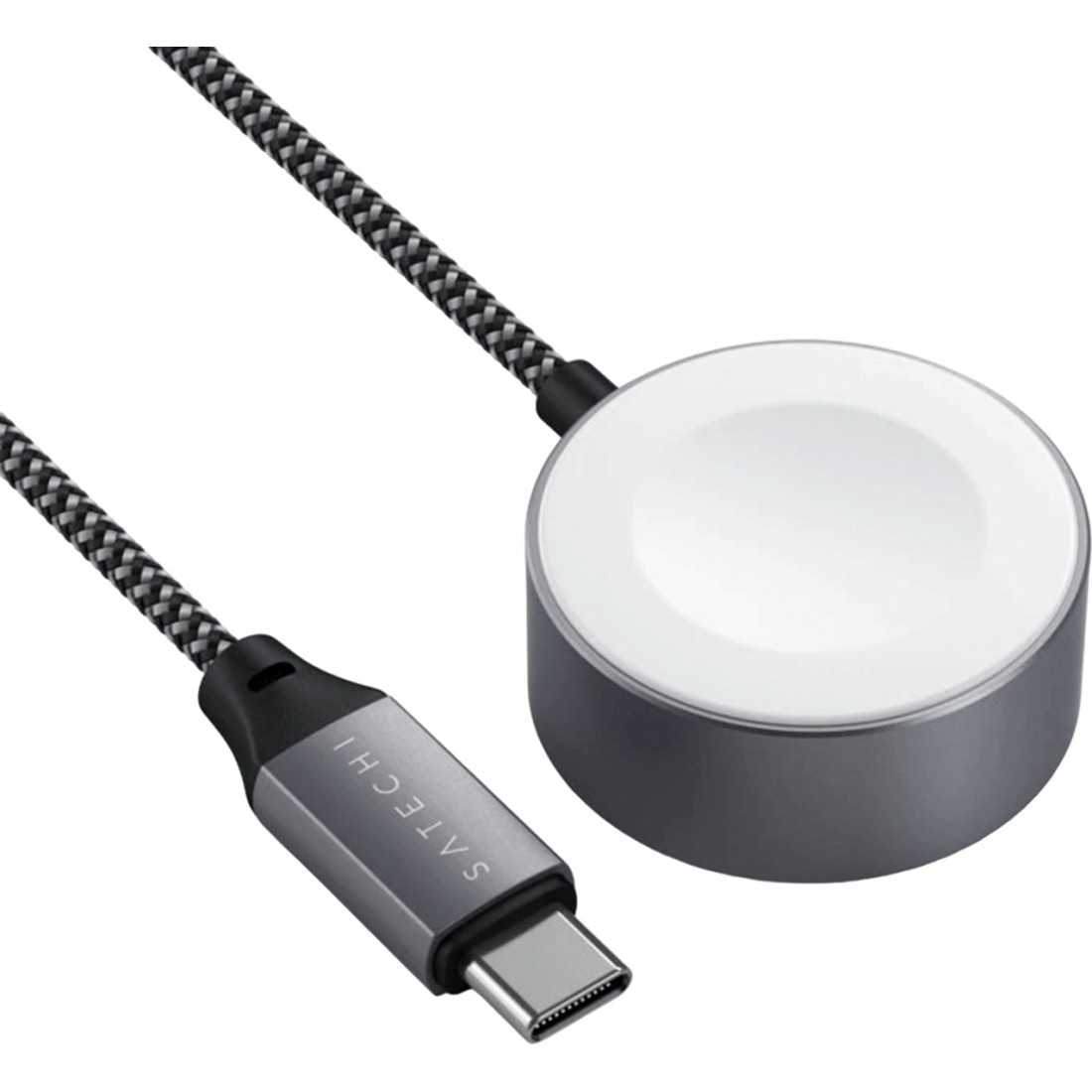 Зарядний пристрій (бездротовий) Satechi USB-C Magnetic Charging Cable for Apple Watch Space Gray (ST-TCAW7CM)