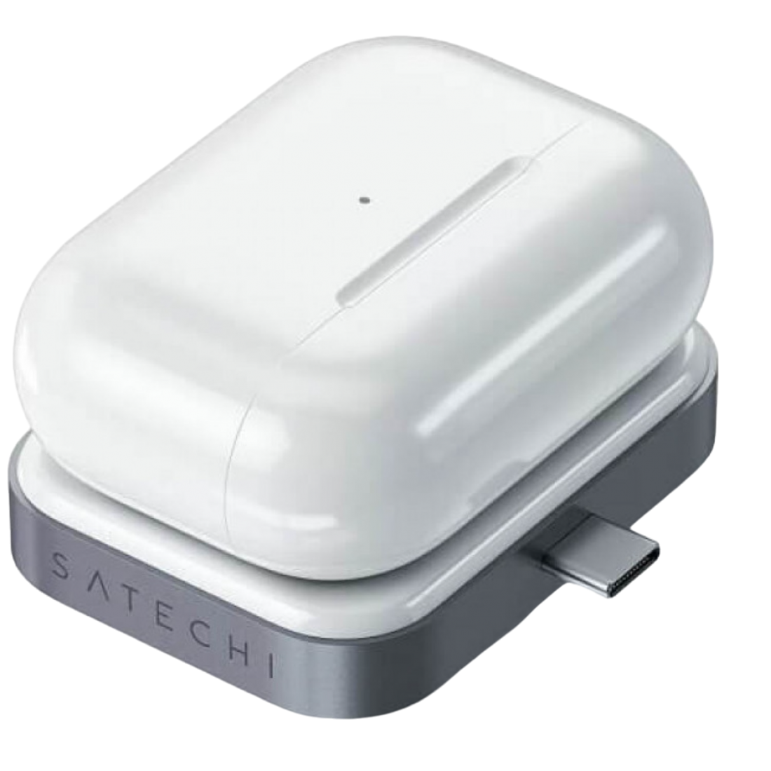 Зарядний пристрій (бездротовий) Satechi USB-C Wireless Charging Dock Space Grey for Airpods (ST-TCWCDM)