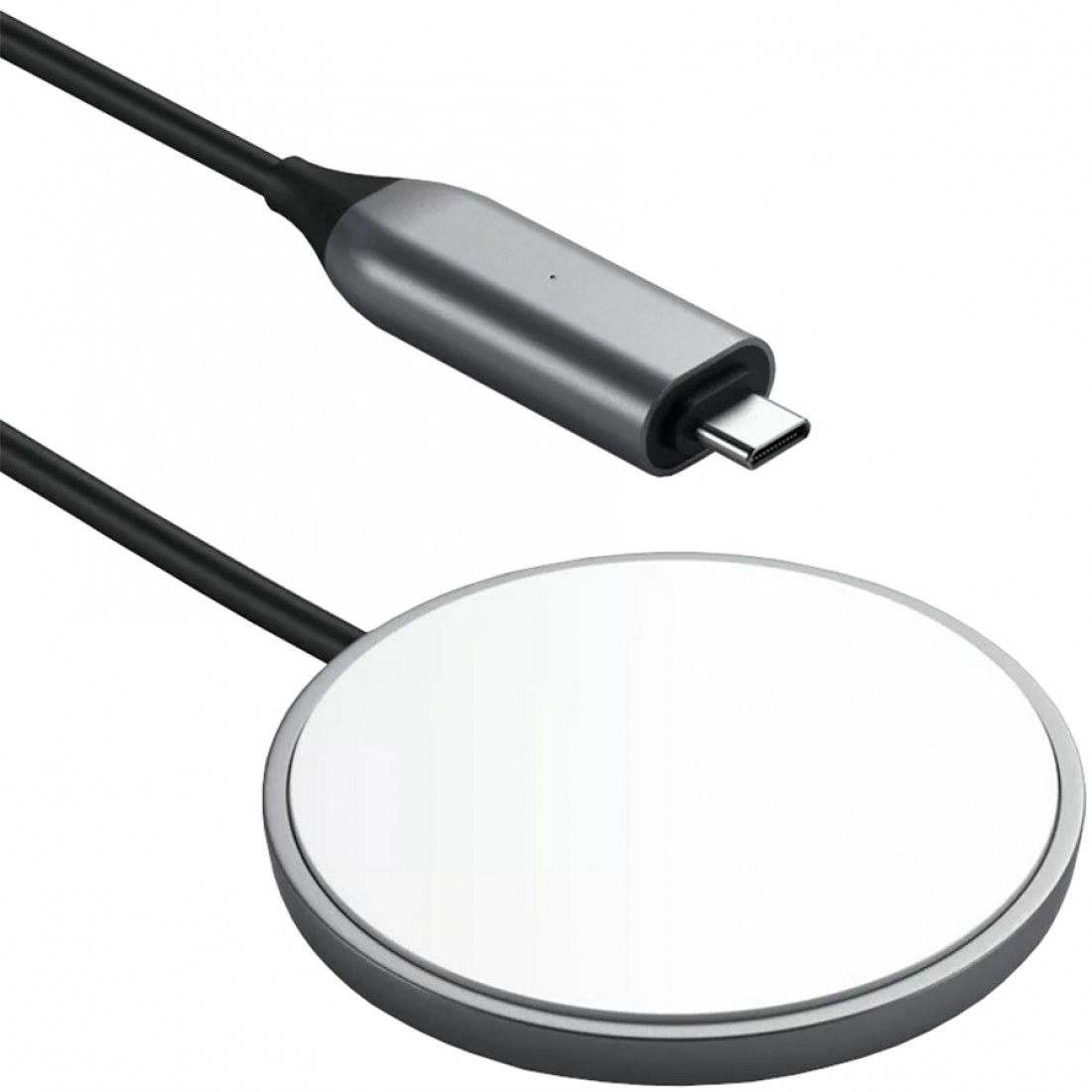 Зарядний пристрій (бездротовий) Satechi USB-C Magnetic Wireless Charging Cable Space Grey (ST-UCQIMCM)