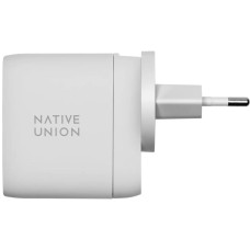 Мережевий зарядний пристрій Native Union Fast GaN Charger PD 67W Dual USB-C Port White (FAST-PD67-WHT-INT)