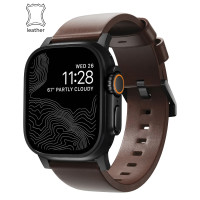 Ремешок Nomad Modern Leather Band Black Hardware Rustic Brown Horween 46mm/49mm (NM1A4RBM00)