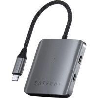 Хаб Satechi 4-Port USB-C Hub with PD Space Grey (ST-H4CPDM)