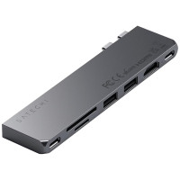 Хаб Satechi Aluminum USB-C Pro Hub Slim Space Gray
