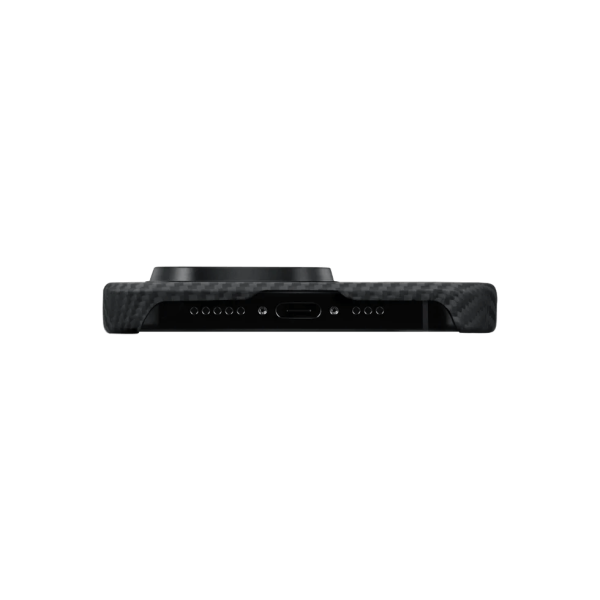 Набор чехол и автодержатель Pitaka MagEZ Case 4 Twill 600D Black/Grey для iPhone 15 Pro (KI1501PA) и Car Mount Lite Car Vent Black (CM003)