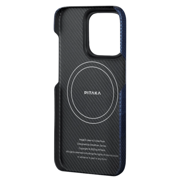 Набір чохол та автотримач Pitaka MagEZ Case 4 StarPeak Over The Horizon для iPhone 15 Pro Max (KI1502POTH) та Car Mount Pro 2 Car Vent Black (Tesla) (CM2302T)