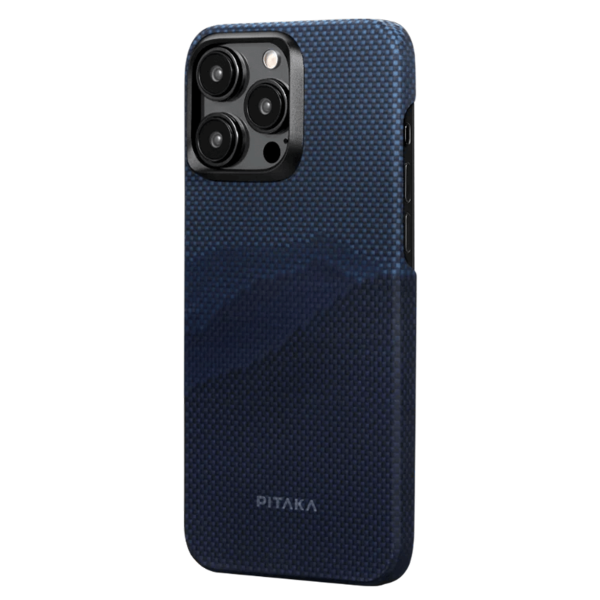 Набір чохол та автотримач Pitaka MagEZ Case 4 StarPeak Over The Horizon для iPhone 15 Pro Max (KI1502POTH) та Car Mount Pro 2 Car Vent Black (Tesla) (CM2302T)