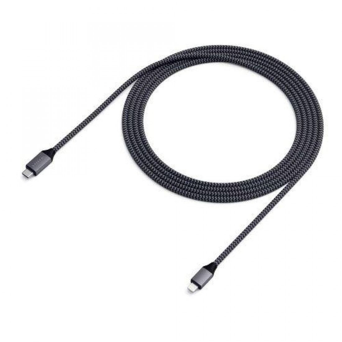Кабель USB-C to Lightning Satechi Cable Space Gray (1.8 m) (ST-TCL18M)