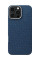 Чохол Pitaka Tactile Woven Monogram Dark Blue для iPhone 16 Pro Max - 2 - 0