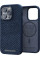 Чохол-накладка Njord Salmon Leather MagSafe Case Blue для iPhone 14 Pro Max - 2 - 0
