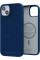 Чехол-накладка Njord Suede MagSafe Case Blue для iPhone 15 Plus - 2 - 0