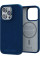 Чехол-накладка Njord Suede MagSafe Case Blue для iPhone 15 Pro - 2 - 0