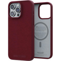 Чехол-накладка Njord Suede MagSafe Case Red для iPhone 15 Pro Max Чехол-накладка Njord Suede MagSafe Case Red для iPhone 15 Pro Max