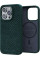 Чехол-накладка Njord Salmon Leather MagSafe Case Green для iPhone 15 Pro - 2 - 0