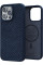 Чохол-накладка Njord Salmon Leather MagSafe Case Blue для iPhone 15 Pro Max - 2 - 0