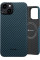 Чехол-накладка Pitaka MagEZ Case 4 Twill 1500D Black/Blue для iPhone 15 - 2 - 0
