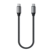 Кабель USB-C to USB-C Satechi 100W Space Gray (25 cm) ST-TCC10M