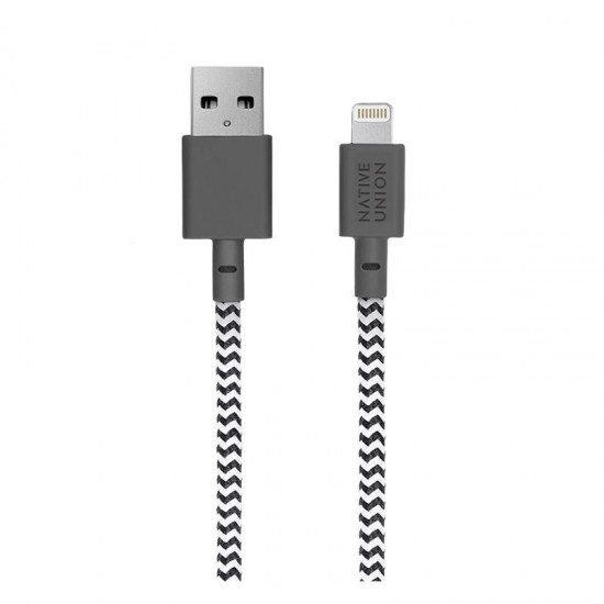 Кабель USB-A to USB-C Native Union Belt Cable Zebra (1.2 m) (BELT-AC-ZEB-NP)