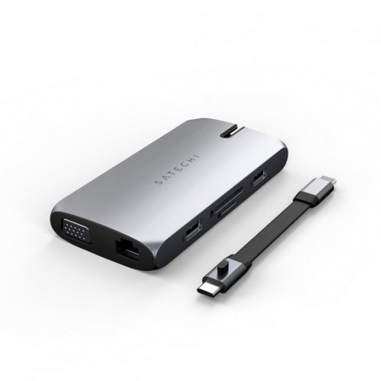 Адаптер Satechi Aluminum Type-C On-the-Go Multiport Adapter Space Gray (ST-UCMBAM)