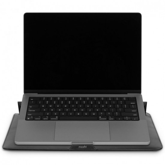 Moshi Muse 14" 3-in-1 Slim Laptop Sleeve Jet Black for MacBook Pro 14"/MacBook Air 13" M2 (99MO034009)