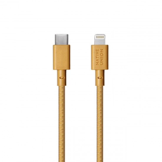 Native Union Belt Cable USB-C to Lightning Kraft (1.2 m) (BELT-CL-KFT-2-NP)