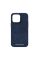 Чохол-накладка Njord Salmon Leather MagSafe Case Blue для iPhone 14 Pro (NA43SL01)