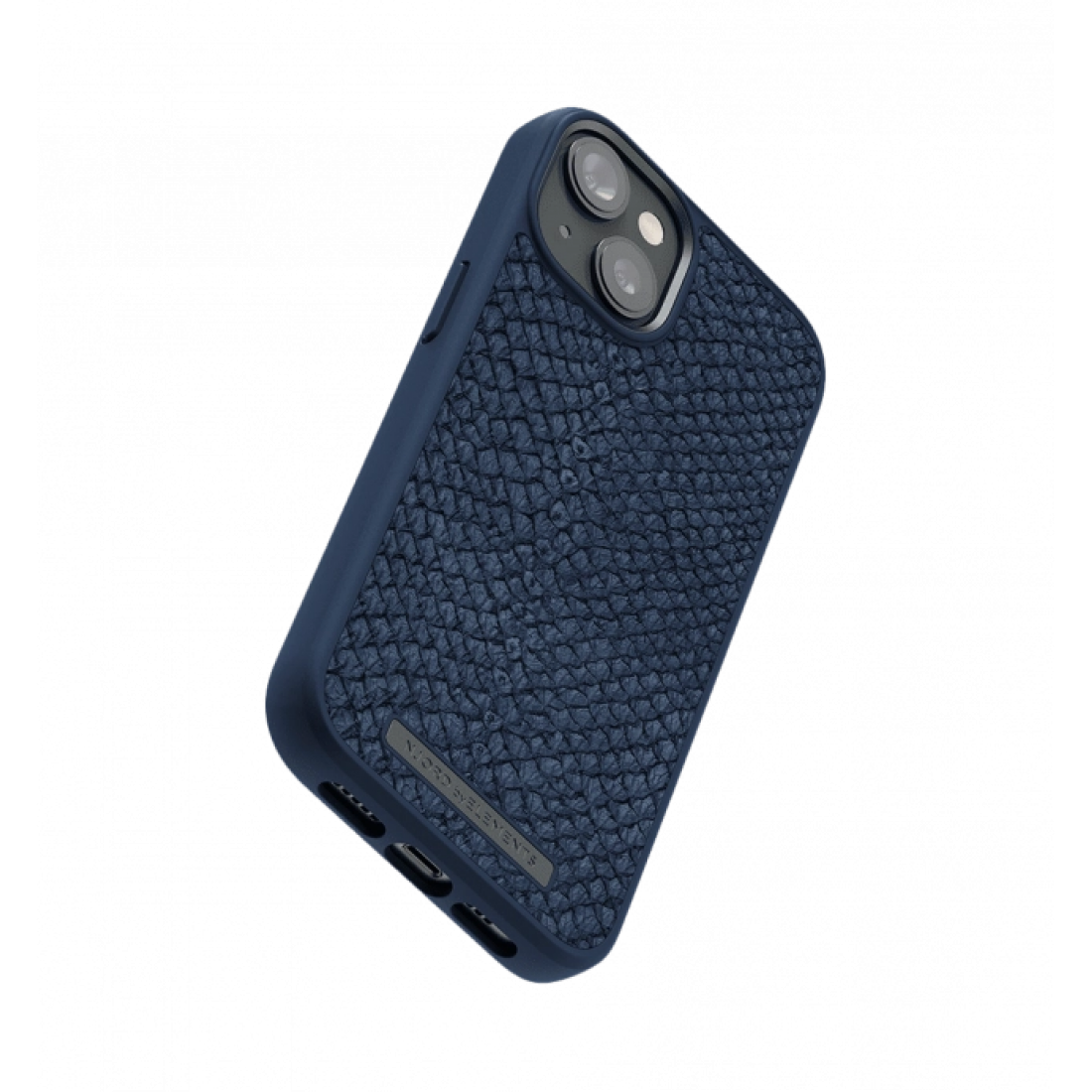 Чохол-накладка Njord Salmon Leather MagSafe Case Blue для iPhone 14 (NA41SL01)