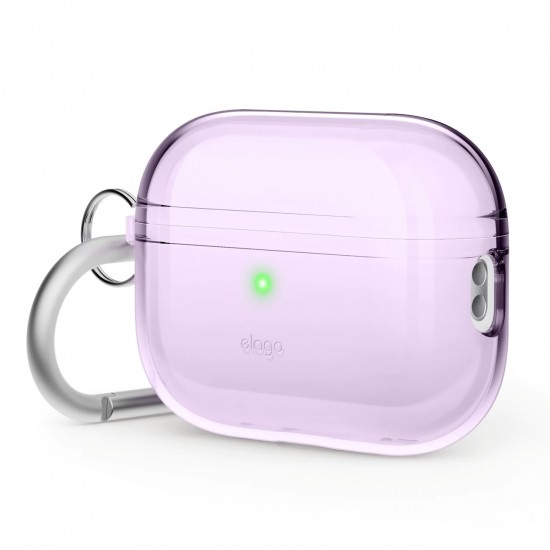 Elago Clear Hang Case Lavender for Airpods Pro 2nd Gen (EAPP2CL-HANG-LV)