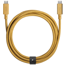 Кабель USB-C to USB-C Native Union Belt Cable Pro 240W Kraft (2.4 m) (BELT-PRO2-KFT-NP)