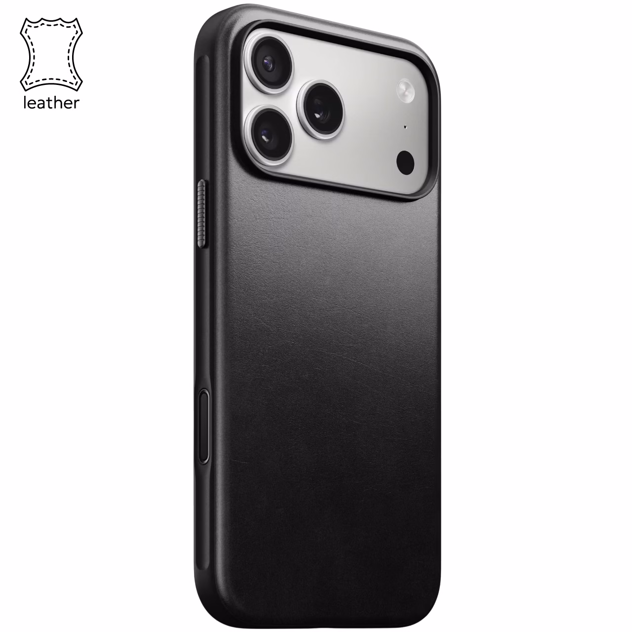 Кожаный чехол Nomad Modern Horween Black для iPhone 17 Pro Max
