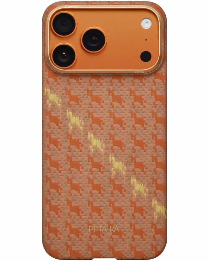 Чохол Pitaka Ultra-Slim Happiness Rides PitaTap для iPhone 17 Pro Max Amber