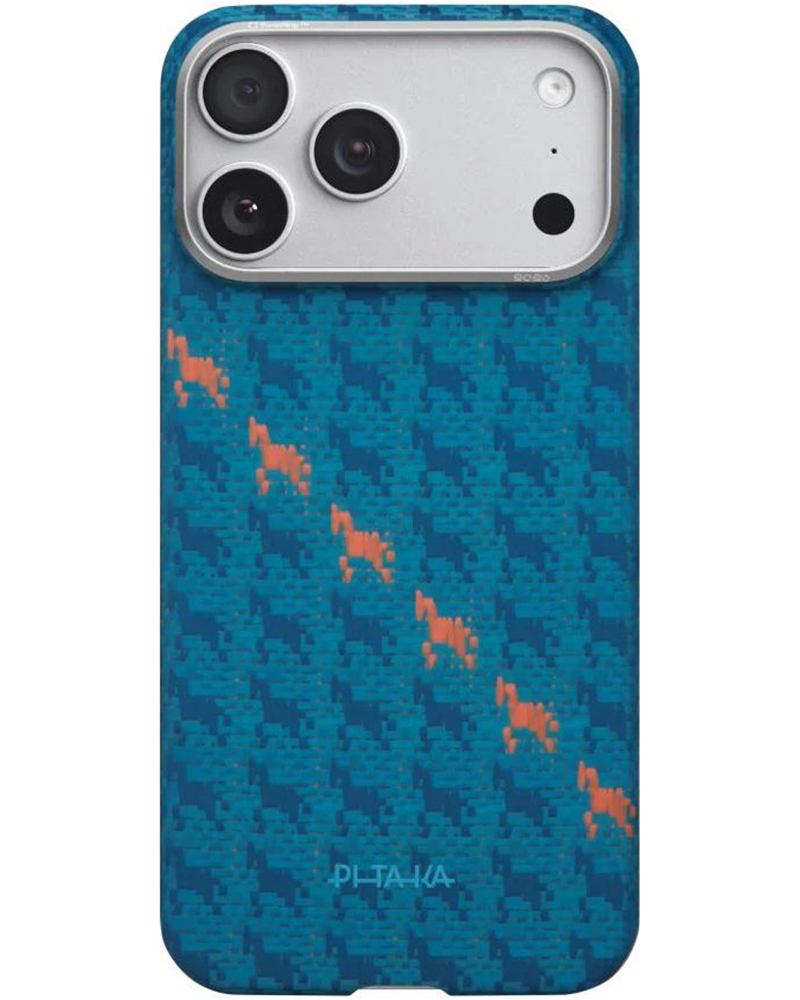 Чехол Pitaka Ultra-Slim Happiness Rides PitaTap для iPhone 17 Pro Max Indigo