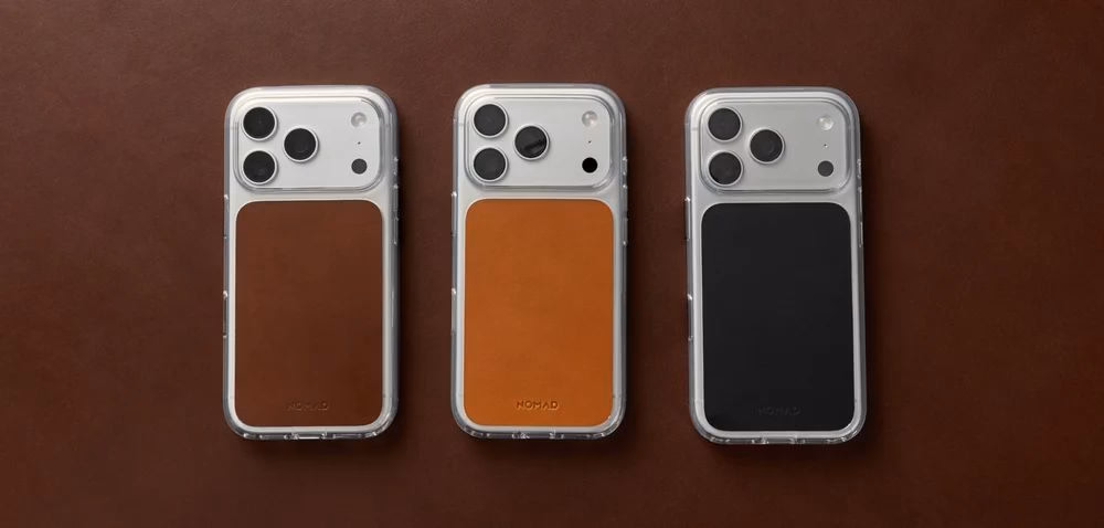 Всі кольори чохлів Nomad Clear Horween для iPhone 18