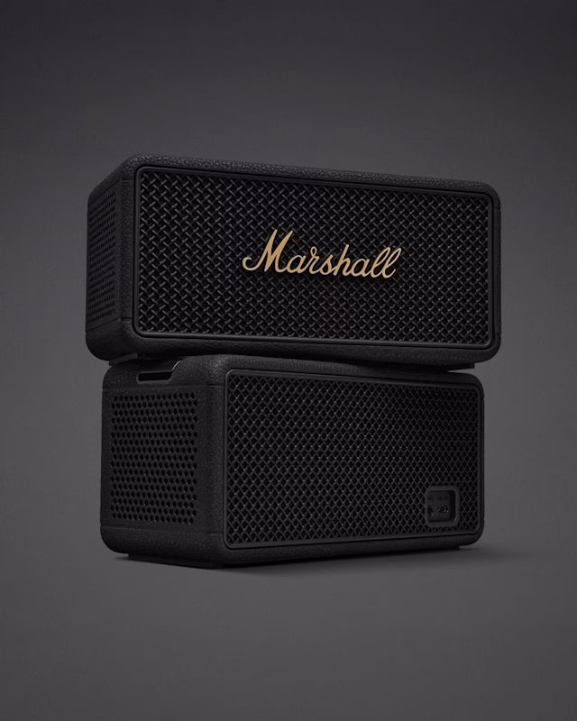 Портативна колонка Marshall Middleton II вид спереду та ззаду