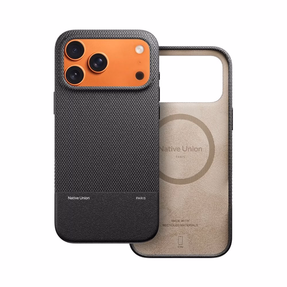 Текстурированный защитный чехол Native Union (Re)Classic Case Black для iPhone 17 Pro