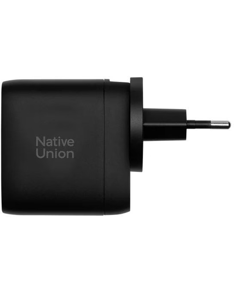 Сетевое зарядное устройство Native Union Fast GaN Charger PD 67W 3 Ports Black (FAST-PD67-BLK-2CA)