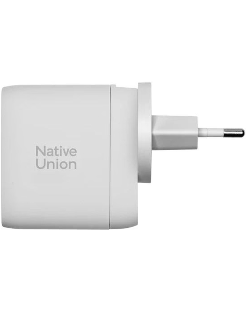 Сетевое зарядное устройство Native Union Fast GaN Charger PD 67W 3 Ports White (FAST-PD67-WHT-2CA)