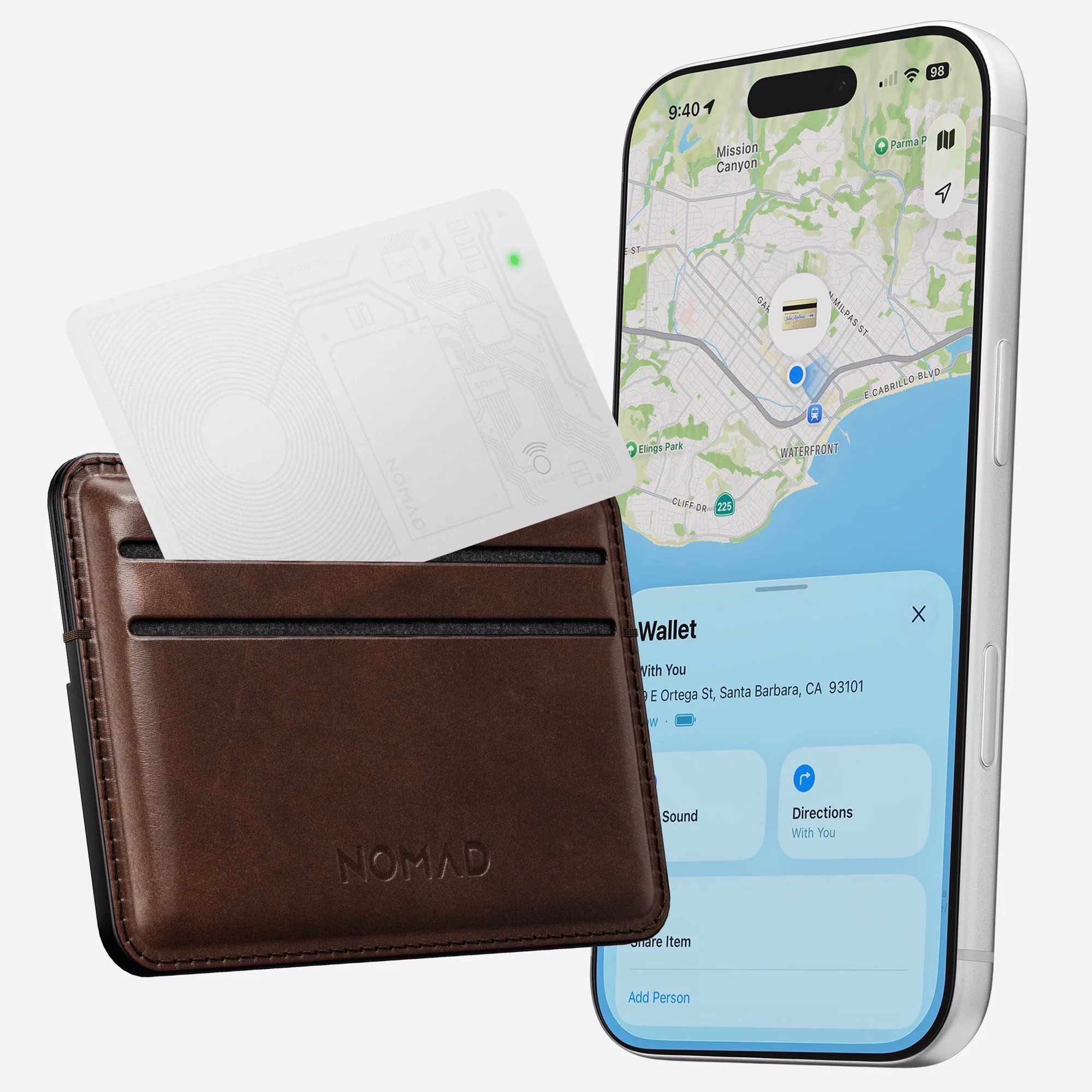 Легкое отслеживание личных вещей с Nomad Tracking Card