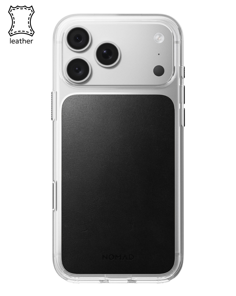 Шкіряний чохол Nomad Clear Horween для iPhone 18 Pro/17 Pro Black - 3 - 1