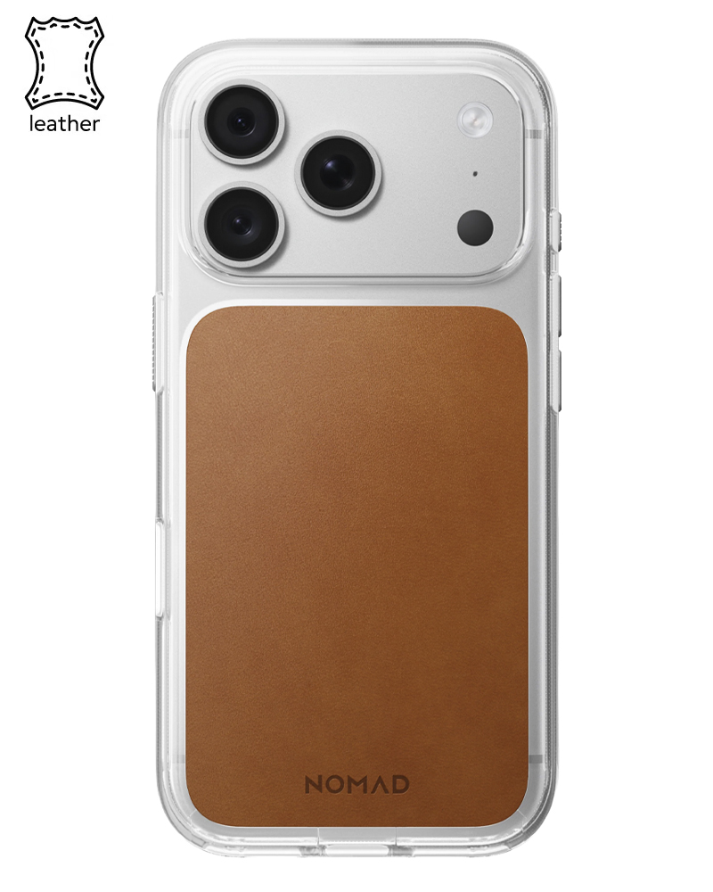 Шкіряний чохол Nomad Clear Horween для iPhone 18 Pro/17 Pro Saddle - 3 - 1