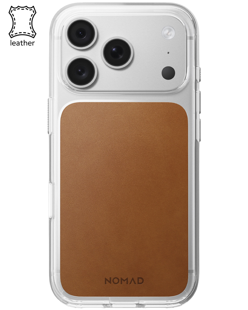 Кожаный чехол Nomad Clear Horween для iPhone 18 Pro Max/17 Pro Max Saddle - 3 - 1