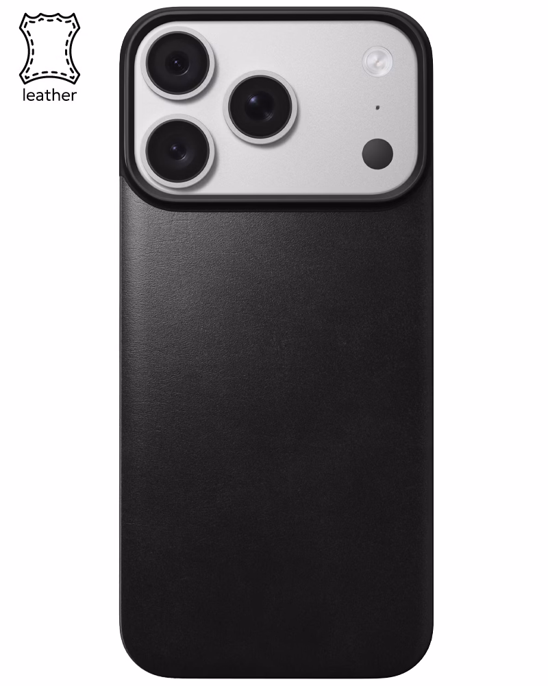 Кожаный чехол Nomad Magnetic Back Horween для iPhone 18 Pro Max/17 Pro Max Black