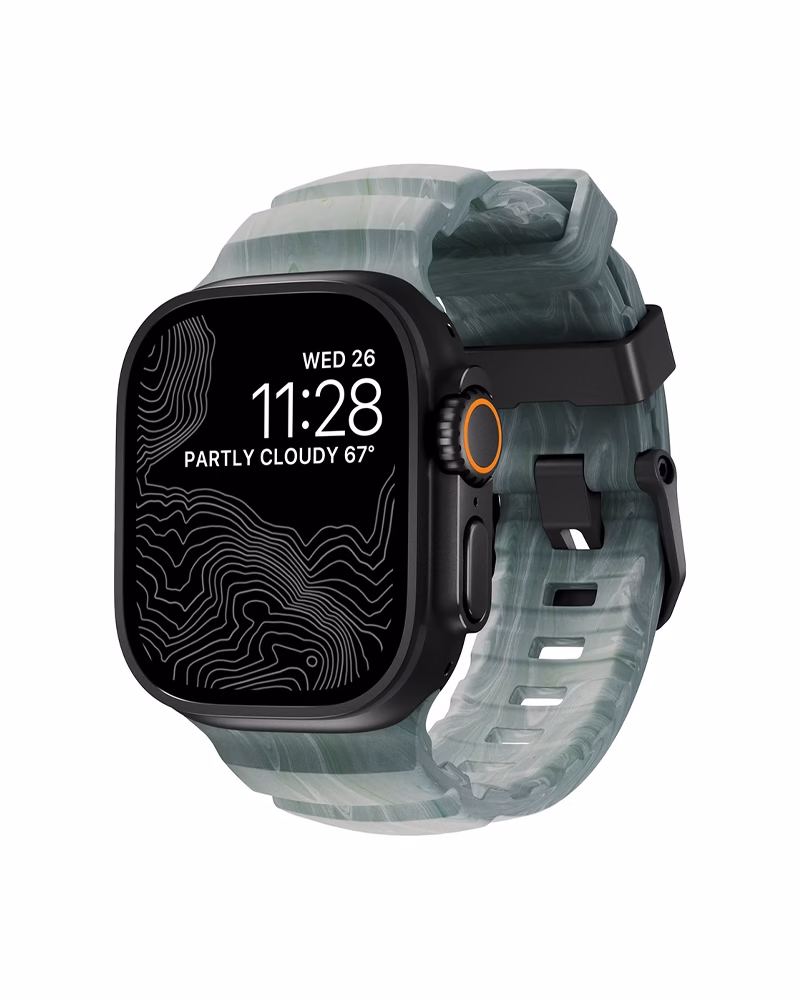 Ремінець Nomad Rocky Point для Apple Watch 46/49mm Sierra Stone (Black Titanium Hardware)
