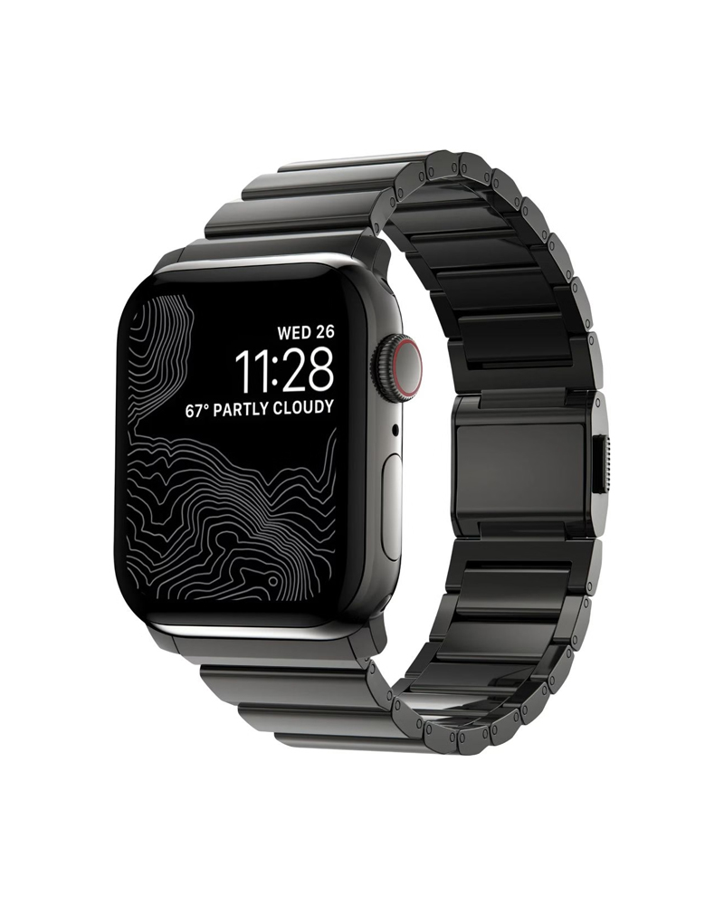 Nomad Steel Band Graphite Hardware Graphite 46mm/49mm