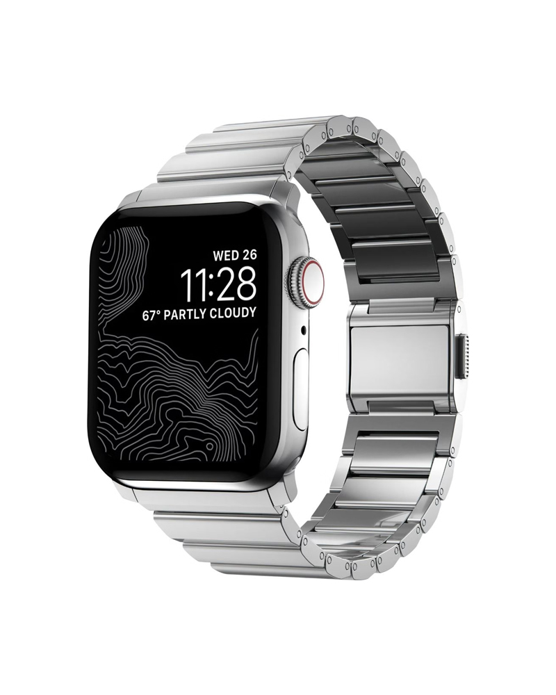 Nomad Steel Band Silver Hardware Silver 46mm/49mm