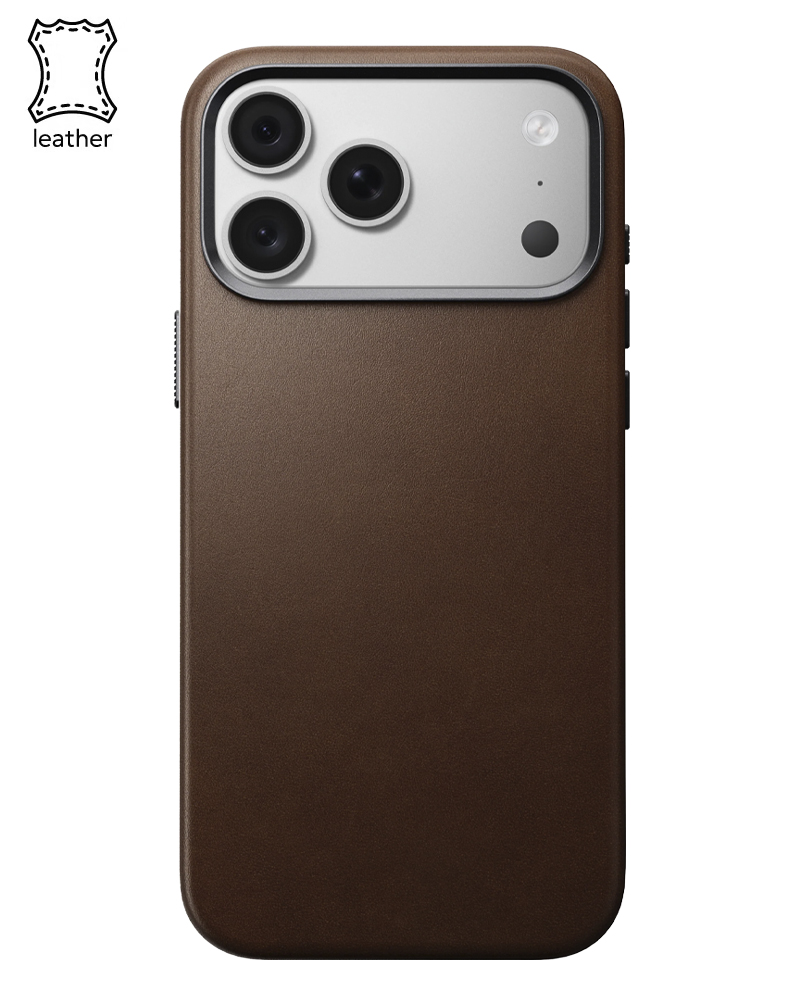 Кожаный чехол Nomad Traditional Camino для iPhone 18 Pro/17 Pro Brown - 3 - 1